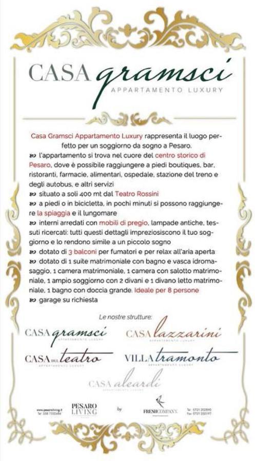 פסארו Casa Gramsci Luxury Apartment מראה חיצוני תמונה